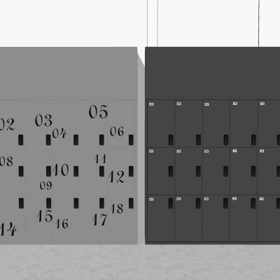 现代储物柜存放柜储存柜临时储物文件柜密码柜