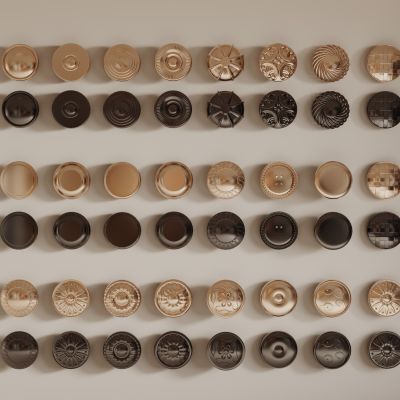 简欧金属门把手 欧式拉手组合