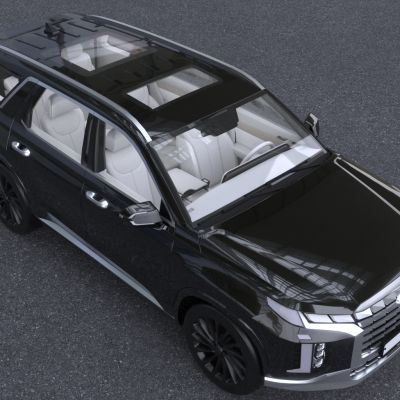 2023款现代帕里斯帝SUV汽车带内饰