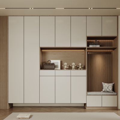 现代入户玄关柜 鞋柜 衣服 包包