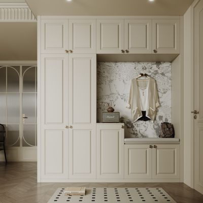 现代入户玄关柜 鞋柜 衣服 包包