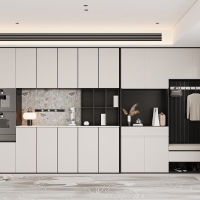 现代餐边柜 鞋柜组合 酒柜 饰品摆件