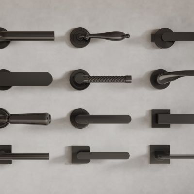 现代金属门把手 拉手组合