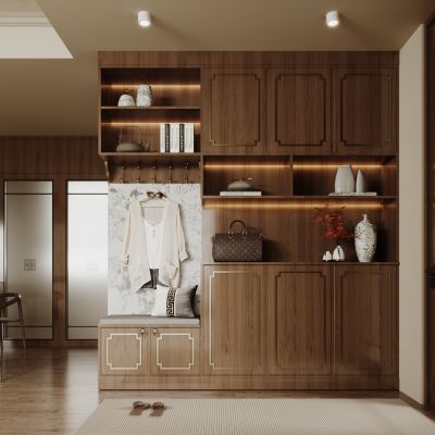 新中式入户玄关柜