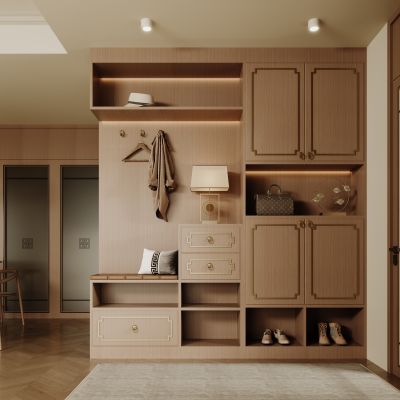 新中式入户玄关柜