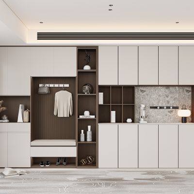 现代餐边柜 鞋柜组合 酒柜 饰品摆件