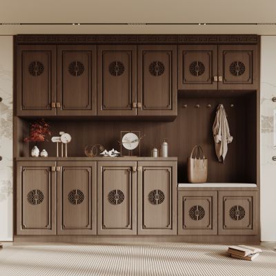 新中式入户玄关柜