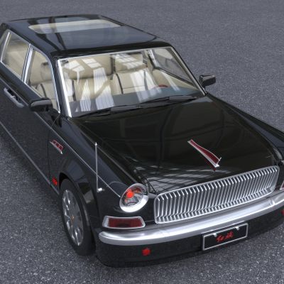 红旗L5带内饰汽车