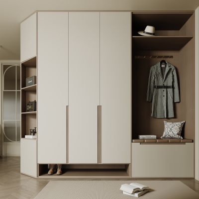现代入户玄关柜 鞋柜 衣服 包包