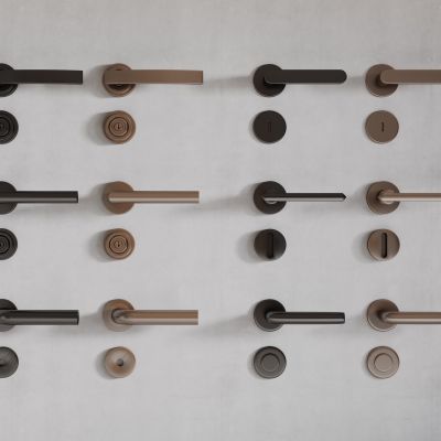 现代金属门把手 拉手组合