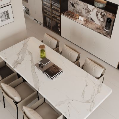 现代餐厅 餐边柜 餐桌椅 酒柜  餐桌