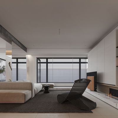 现代极简高级客厅