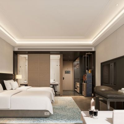 美式复古轻奢酒店客房