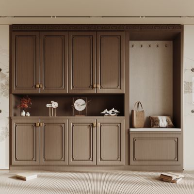 新中式入户玄关柜