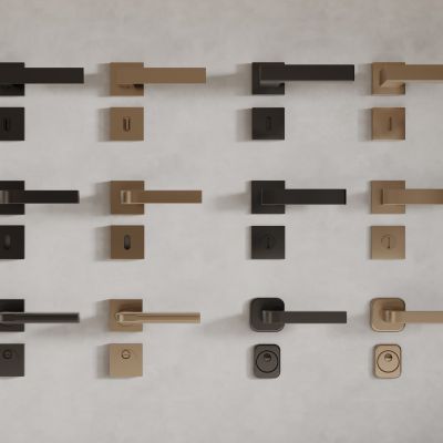 现代金属门把手 拉手组合