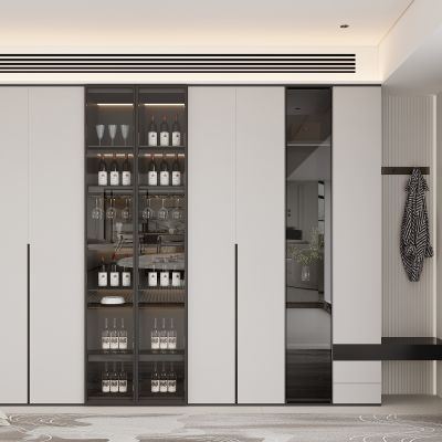 现代餐边柜 鞋柜组合 酒柜 饰品摆件