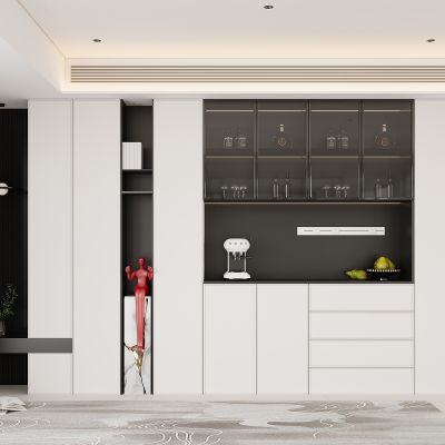 现代餐边柜 鞋柜组合 酒柜 饰品摆件