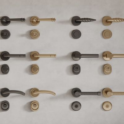 现代金属门把手 拉手组合