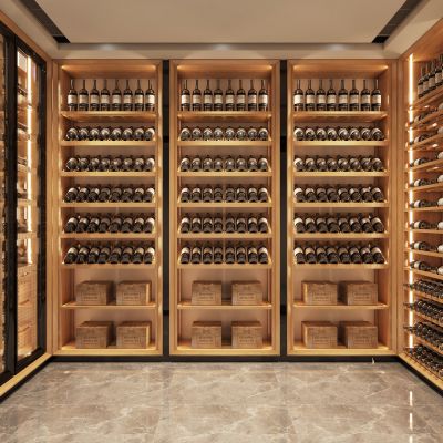 实木红酒窖冷藏室恒温室恒温柜展示柜冷藏柜红酒酒窖