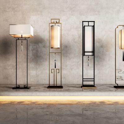 简约落地灯不锈钢铁艺布艺现代落中式欧式地灯