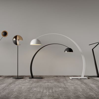 简约落地灯不锈钢铁艺布艺现代落中式欧式地灯