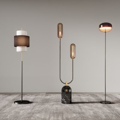 简约落地灯不锈钢铁艺布艺现代落中式欧式地灯