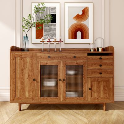 现代侘寂奶油风餐边柜玄关柜边柜装饰柜酒柜