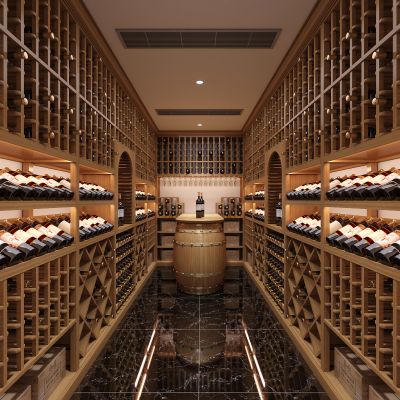 实木红酒窖冷藏室恒温室恒温柜展示柜冷藏柜红酒酒窖