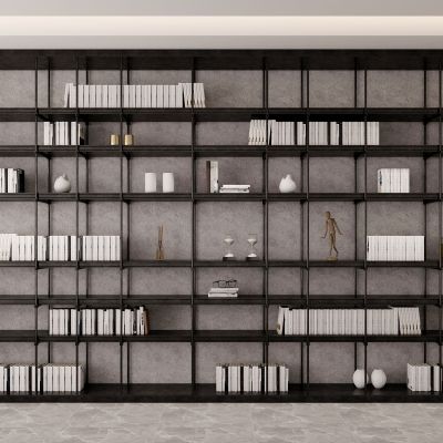 不锈钢铁艺金属展示书架