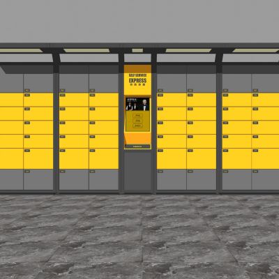 现代快递柜菜鸟驿站快递箱智能快递站柜投递箱自助快递箱小区快递柜