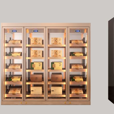 实木不锈钢茶叶展示柜储藏柜恒温柜冷藏柜 