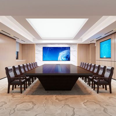 现代公司办公室会议室洽谈室