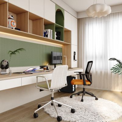 现代简约书房