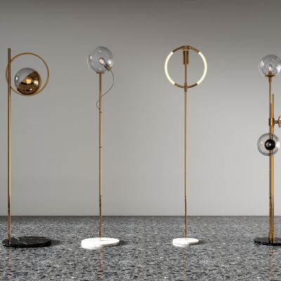 简约落地灯不锈钢铁艺布艺现代落中式欧式地灯