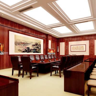 欧式公司办公室大会议室洽谈室