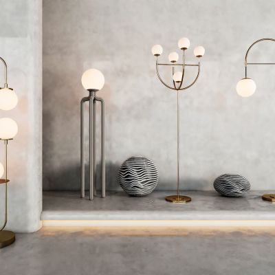 简约落地灯不锈钢铁艺布艺现代落中式欧式地灯