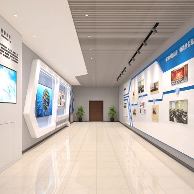 公司办公室公共服务商务科技LED显示屏企业形象展厅