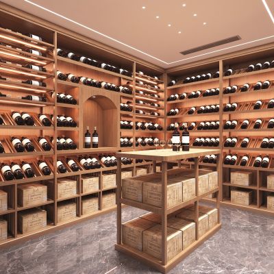 实木红酒窖冷藏室恒温室恒温柜展示柜冷藏柜红酒酒窖