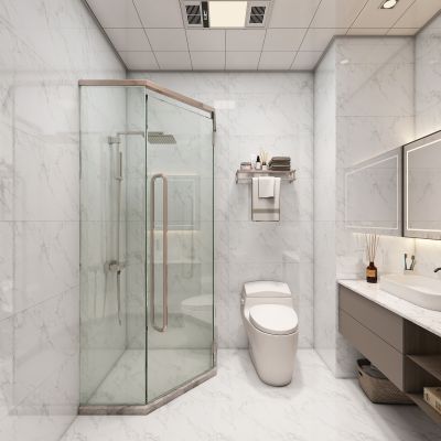 酒店标间客房宾馆旅社卫生间