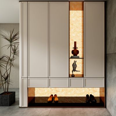 新中式玄关柜鞋柜收纳柜衣帽柜衣柜