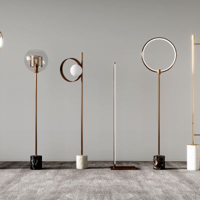 简约落地灯不锈钢铁艺布艺现代落中式欧式地灯