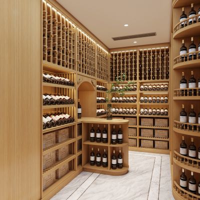 实木红酒窖冷藏室恒温室恒温柜展示柜冷藏柜红酒酒窖