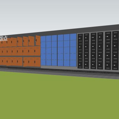 现代快递收发点快递柜快递箱快递柜收纳柜小区快递柜