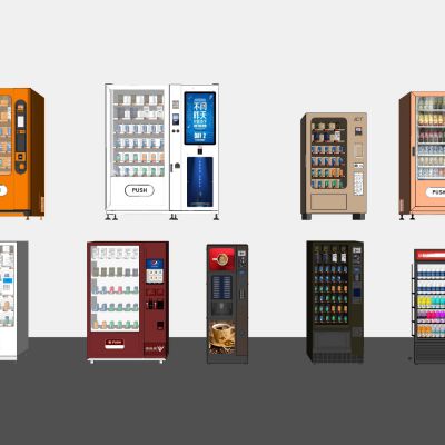 现代自动售卖机自动售货机零接触配送站饮料柜快递柜自助购买饮料柜机自助饮料售卖机