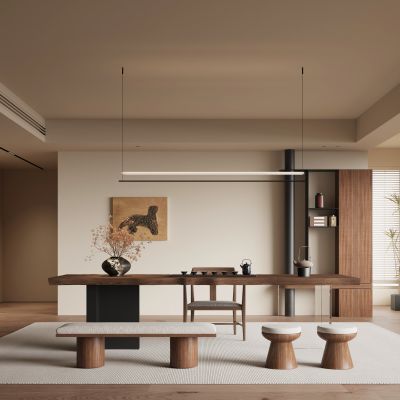 现代中古风茶室 书房