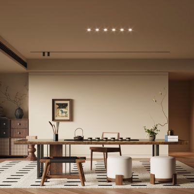 现代中古风茶室 书房