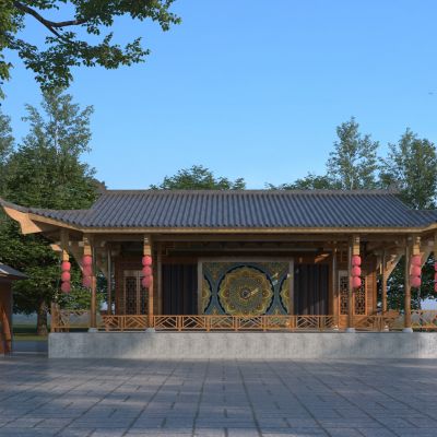 中式美丽乡村戏台