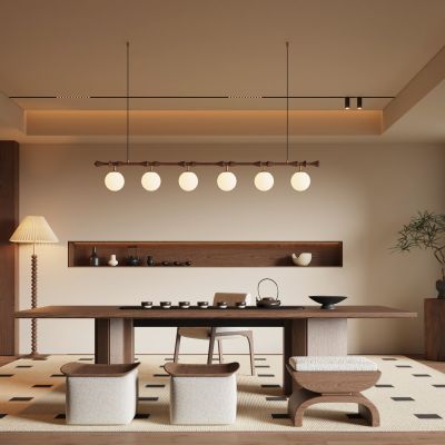 现代中古风茶室 书房