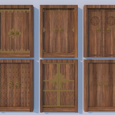 中式老木门 大门组合
