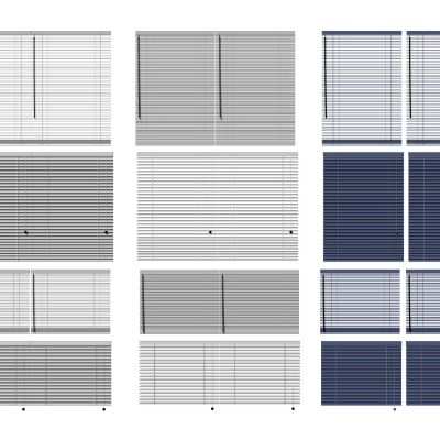现代百叶帘卷帘遮阳帘竹帘金属帘布艺窗帘金属百叶窗